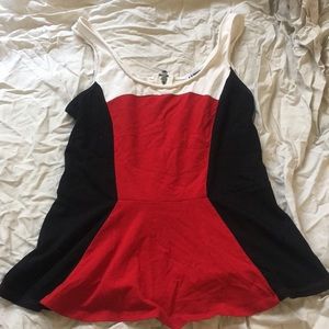 Express peplum top size small